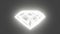 Neon glowing diamond