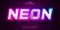 Neon glowing text effect, editable neon light text style