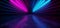 Neon Glowing Vibrant Sci Fi Futuristic Corridor Tunnel Purple Blue Pink Virtual Reality Dark Huge Hallway Entrance Concrete Grunge