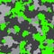 Neon green and gray UFO camouflage