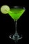 Neon green martini