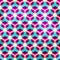 Neon grid seamless pattern with grunge effect