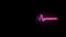 Neon heart beat line symbol