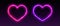 Neon heart frames with smoke and sparkles, gradient LED borders with fog and glowing particles.