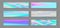 Neon holo minimal banner horizontal fluid gradient unicorn backgrounds vector collection.