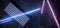 Neon Laser White Keyboard Gaming Closeup Beams Vibrant Purple Blue Retro Sci Fi Modern Futuristic Typing Cyber Virtual Reality