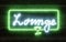 neon light letters of the word lounge sign night club bar drinkconcept 3d render illustration