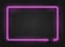 Neon light rectangle template