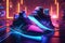 Neon light sneakers, trendy and stylish way to make a statement. They are perfect for parties, clubs, and other special occasions