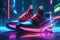 Neon light sneakers, trendy and stylish way to make a statement. They are perfect for parties, clubs, and other special occasions