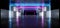 Neon Lights Graphic Glowing Purple Blue Vibrant Virtual Sci Fi Futuristic Tunnel Studio Stage Construction Garage Podium Spaceship