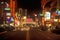Neon lights at night in Reno, NV