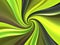 Neon Lime Green Hyperbolic Spiral - Bright Abstract Texture
