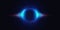 Neon luminous circle, black hole light effect.
