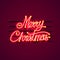 Neon Merry Christmas signboard