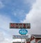 Neon motel with pool  sign