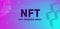 Neon NFT non-fungible token crypto art abstract background