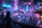 Neon Nights: Holographic Dance in the City of Lights