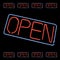 Neon Open Sign Vector