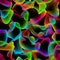 Neon Overlaping Shapes Seamless Pattern