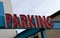 Neon Parking Sign