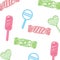 neon pattern sweet candies caramels background