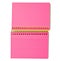 Neon Pink Spiral-Bound Note Cards