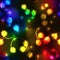 Neon rainbow bokeh effect seamless pattern