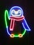 Neon Rainbow Penguin