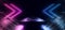 Neon Sci Fi Futuristic Cyber Arrow Pointers Purple Glowing Stage Podium Showroom Empty Schematic Textured Tunnel Corridor