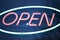 Neon shop open store sign