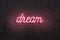 Neon sign `Dream