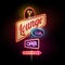 Neon sign. Lounge bar