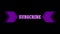 Neon sign. New design subscribe button. Purple neon light. Effect animation. Arrows converge  to the center with a black backgroun