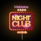 Neon sign night club