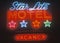 Neon sign, Star Lite Motel in the Catskills, NY