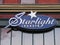 Neon sign for Starlight Lounge, on a 19th century brick storefront in downtown Ellensburg, Washington