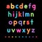 Neon small alphabets