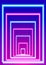 Neon striped lighting entrance. Abstract background. Vector illustration