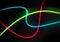 Neon strips highlights digital artwork background