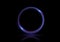 Neon swirl blue Line spiral Glow ring Circle light