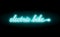 Neon text electric bike