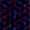 Neon triangle vivid laser grid on dark background. Eps 10