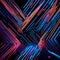 Neon Vibrance: Abstract Wallpaper with Fuchsia, Orange, and Blue Lights