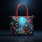 Neoprene Bag With Detailed Marine Views And Tropical Fish Illustrations