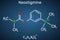 Neostigmine molecule. It ischolinesterase inhibitor for symptomatic treatment of myasthenia gravis by improving muscle