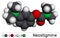 Neostigmine, molecule. It ischolinesterase inhibitor for the symptomatic treatment of myasthenia gravis by improving muscle tone.