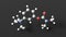 neostigmine molecule, molecular structure, parasympathomimetic agents, ball and stick 3d model, structural chemical formula with