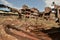 Nepal, Bhaktapur ruins after the earthquake