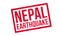 Nepal Earthquake rubber stamp